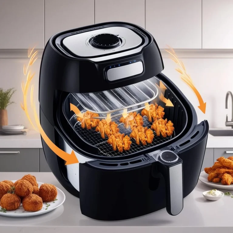 como funciona una freidora de aire